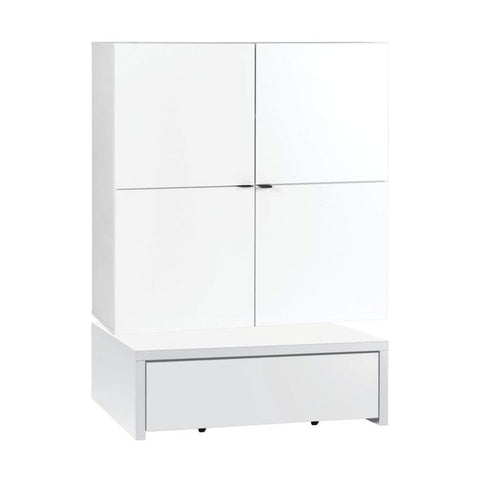 Скрин 106 x 95-широк с платформа с чекмедже-YOUNG USERS I Мебели VOX
