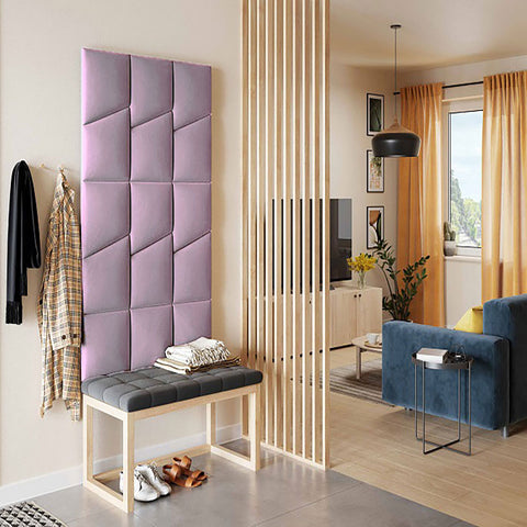 Тапициран панел Vilo GEO 30X35 POWDER PINK на VOX Полша от Мебели VOX