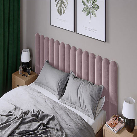 Тапициран панел Vilo OVAL 15X60 POWDER PINK на VOX Полша от Мебели VOX