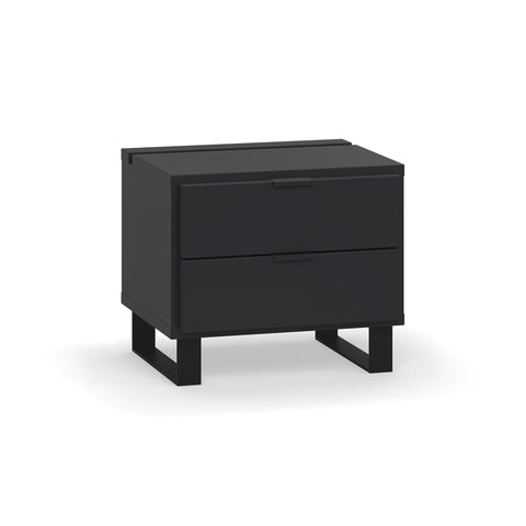 Нощно шкафче с чекмеджета и функционална лента Simple