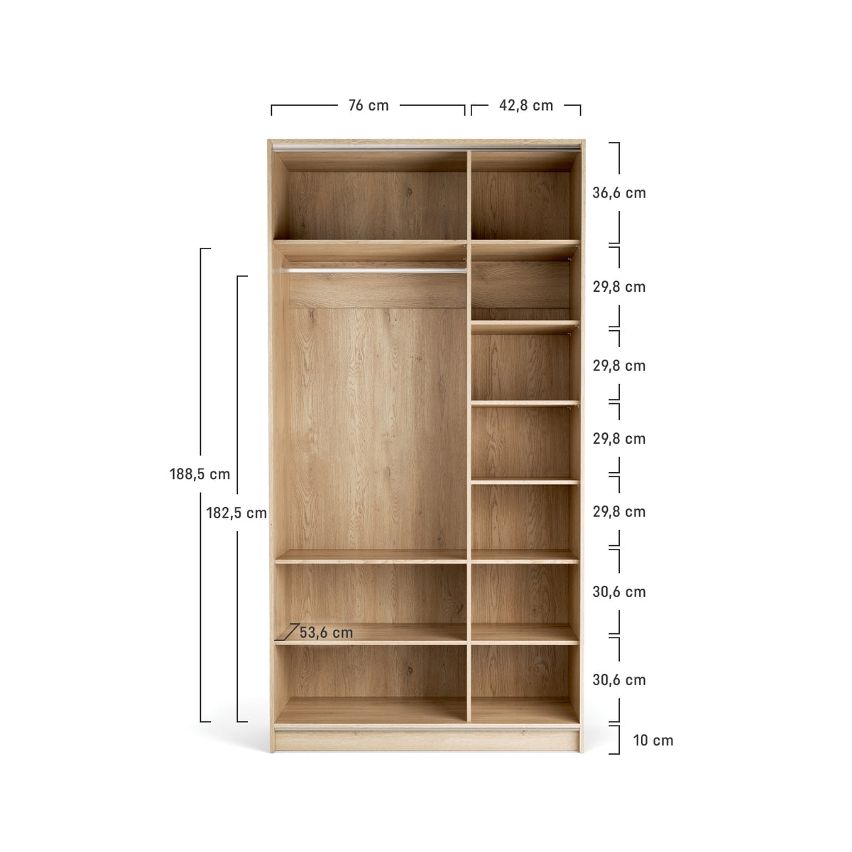 Гардероб 125 COMFORT STOR | Мебели VOX