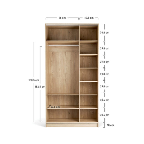 Гардероб 125 COMFORT STOR | Мебели VOX